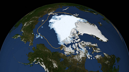 Arctic Ice Hits New Low